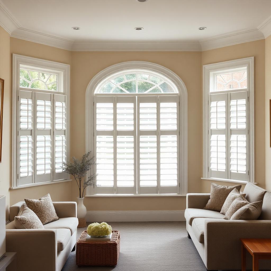 Bay window plantation shutters, Messingham